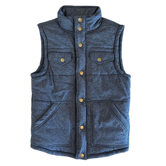 Mossimo Supply Co. Jackets & Blazers - Mossimo Blue Puffer Vest Women’s Size Small Polyester Blend Snap Front /Pockets